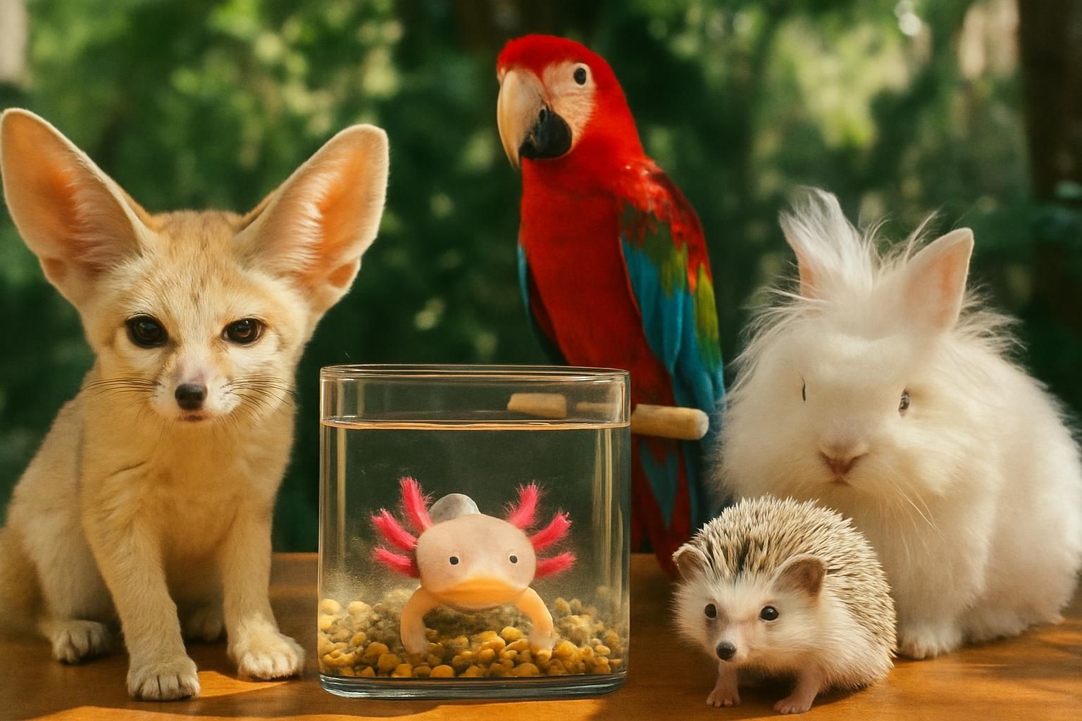 explorez cinq animaux de compagnie originaux à adopter en 2026 et trouvez votre nouveau compagnon unique et surprenant.